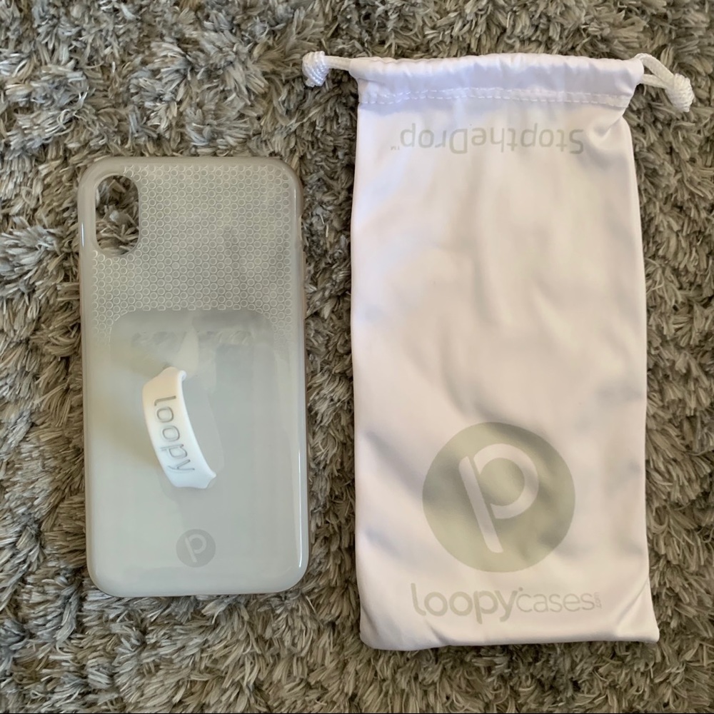 White Ombré Loopy Case for iPhone X/XS